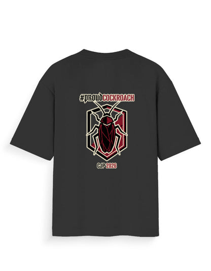 Proud Cockroach Unisex Oversized Graphic T-Shirt