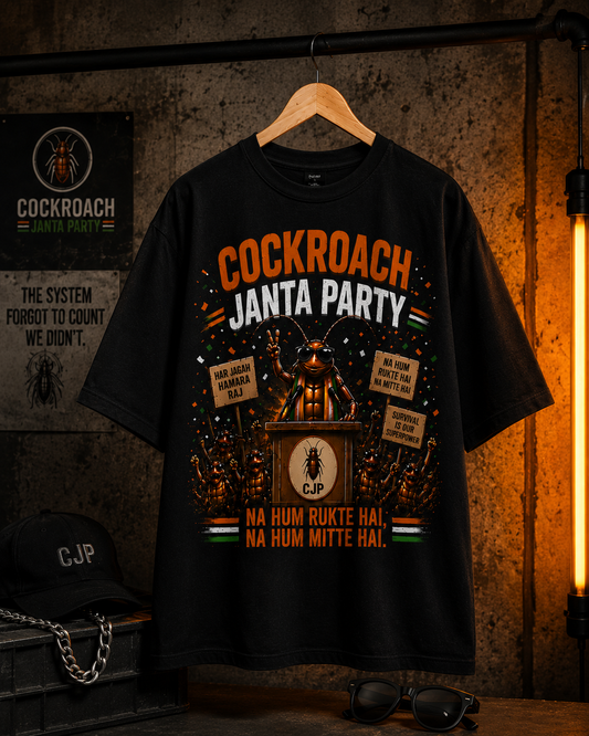 Cockroach Janta Party Oversized T-Shirt