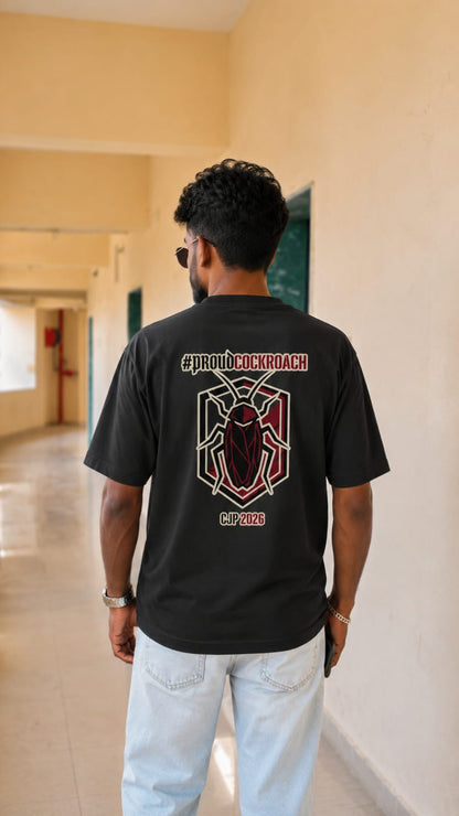 Proud Cockroach Unisex Oversized Graphic T-Shirt